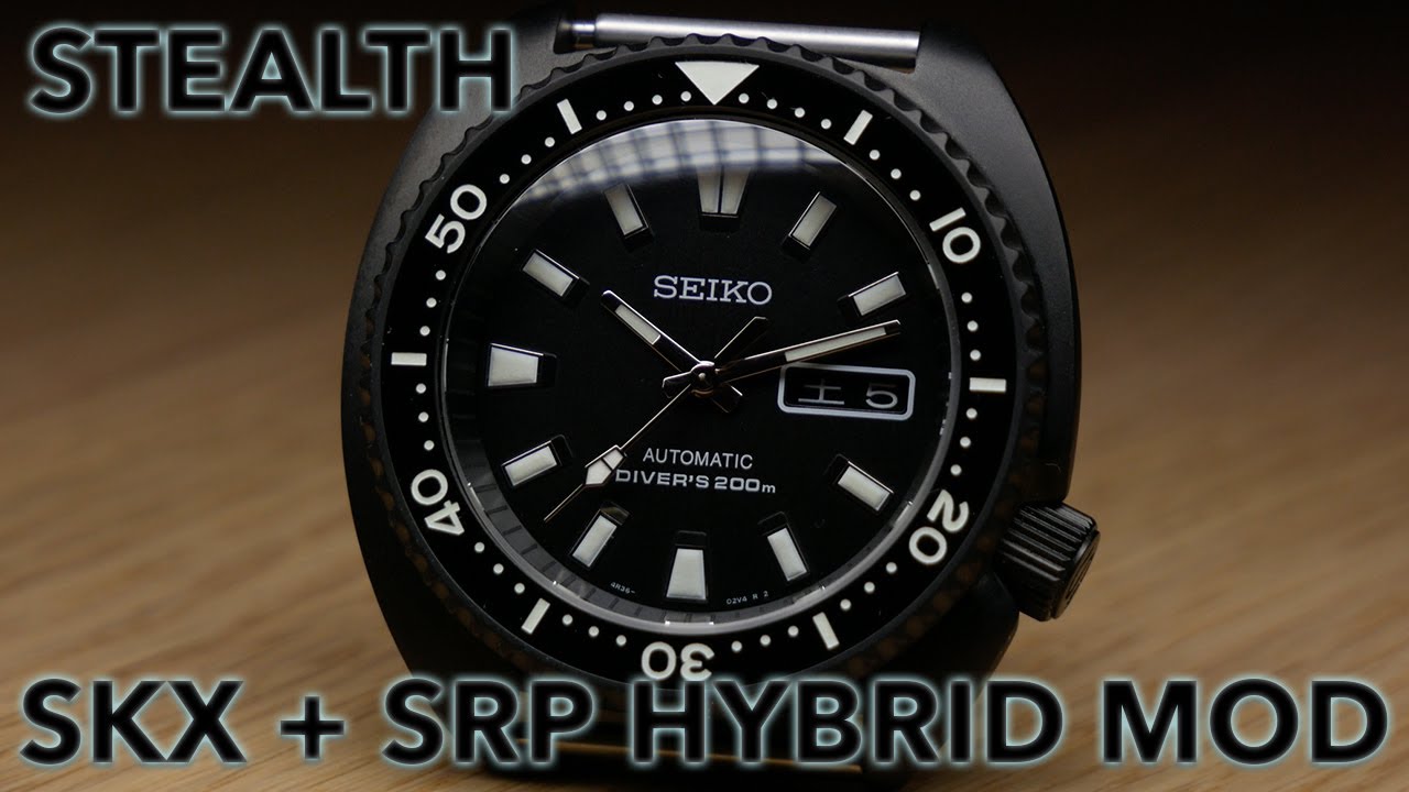 Seiko Mod - гибридный мод STEALTH SKX + SRP Turtle