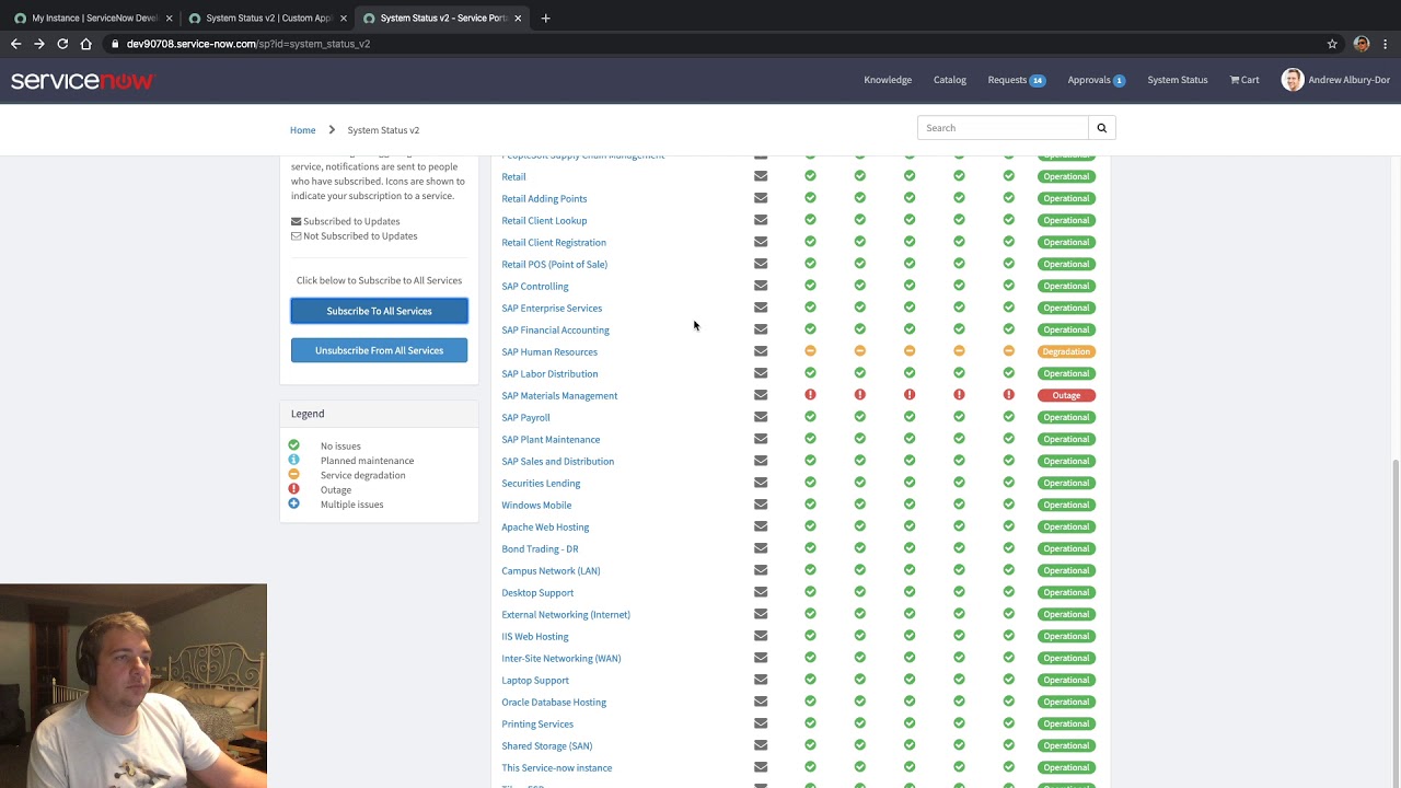 Custom App - System Status Page v2
