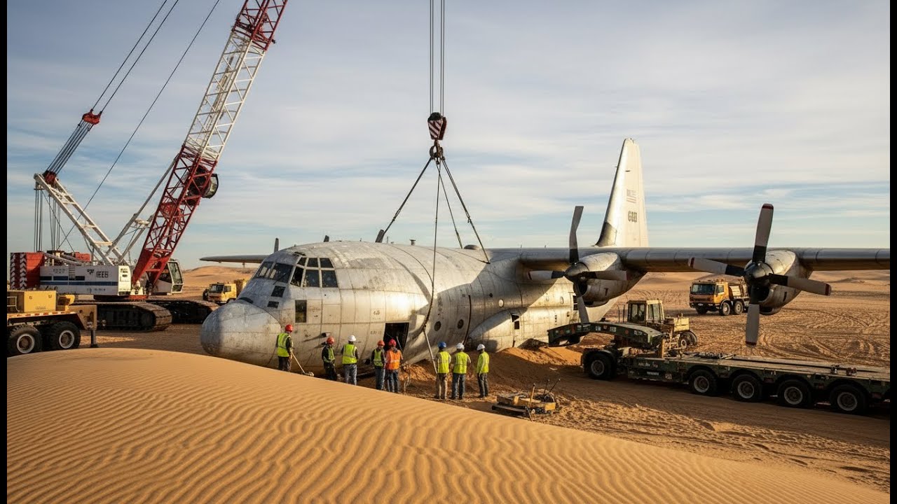 Forgotten C-130 Hercules Buried for 40 Years — Epic Restoration & Thunderous Takeoff!