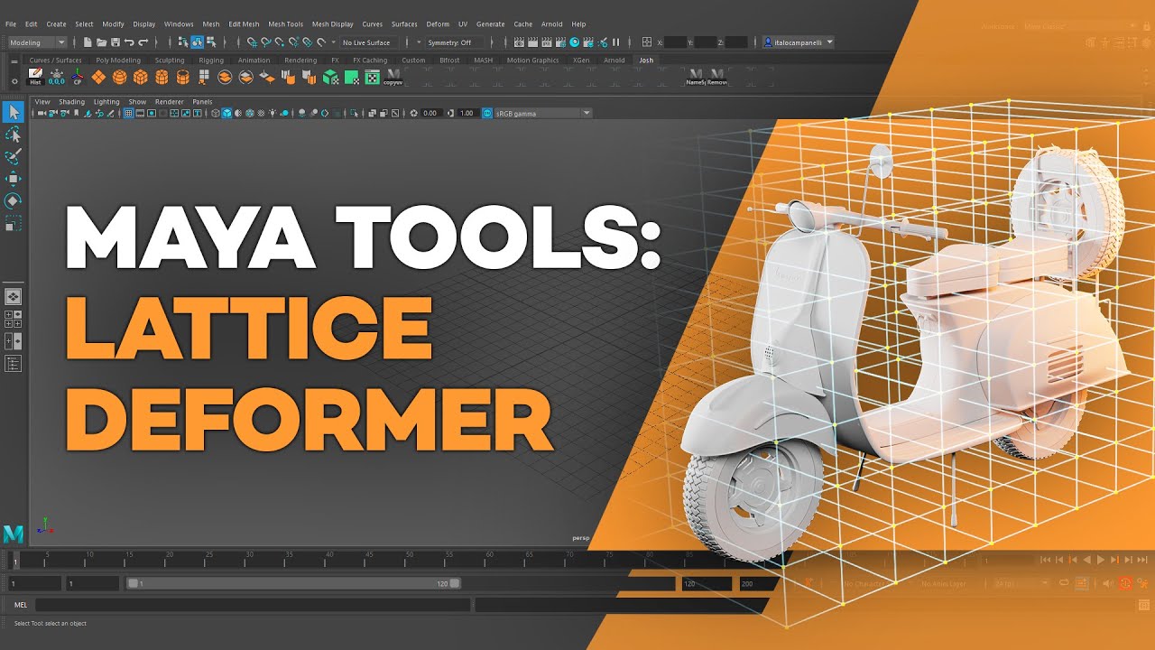 Maya’s Lattice Deformer Tool