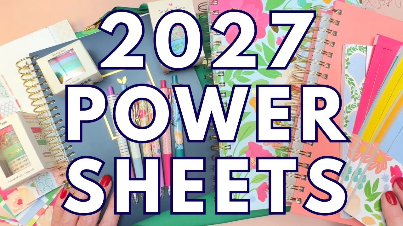 The LAST PowerSheets and 2027 Season by Season Planners for Goals. Cultivate What Matters. 