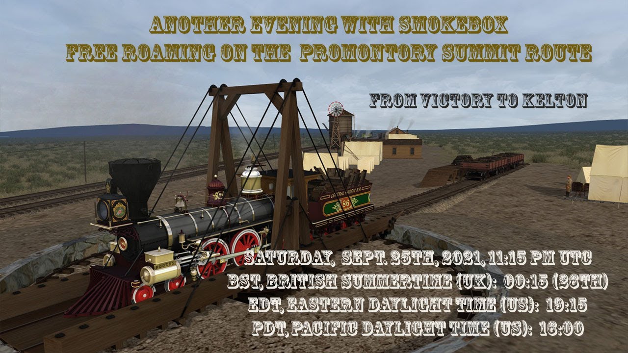 Train Simulator 2021: Another evening with Smokebox free roaming on the Promontory Summit route.