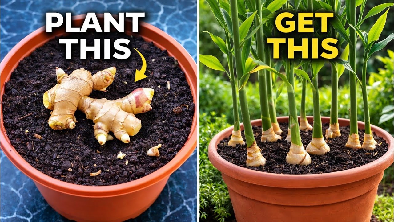 How to Grow Ginger in containers and get Huge harvests