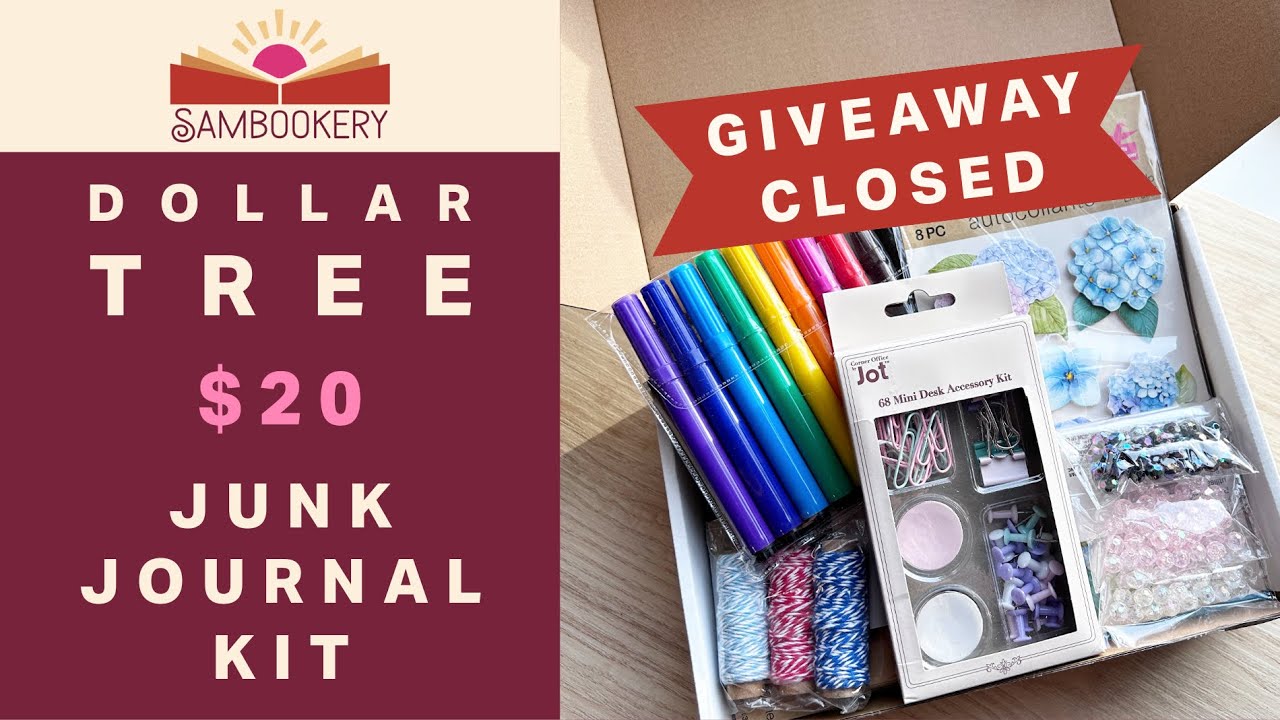 I Made a Beginner Junk Journal Kit from Dollar Tree for Under $20! (Giveaway Closed)
