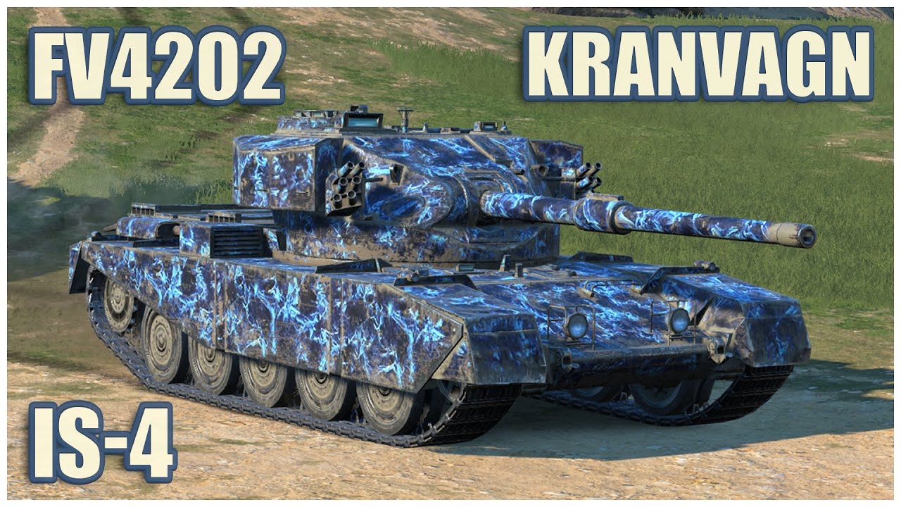 FV4202, Kranvagn & ИС-4 • WoT Blitz Gameplay