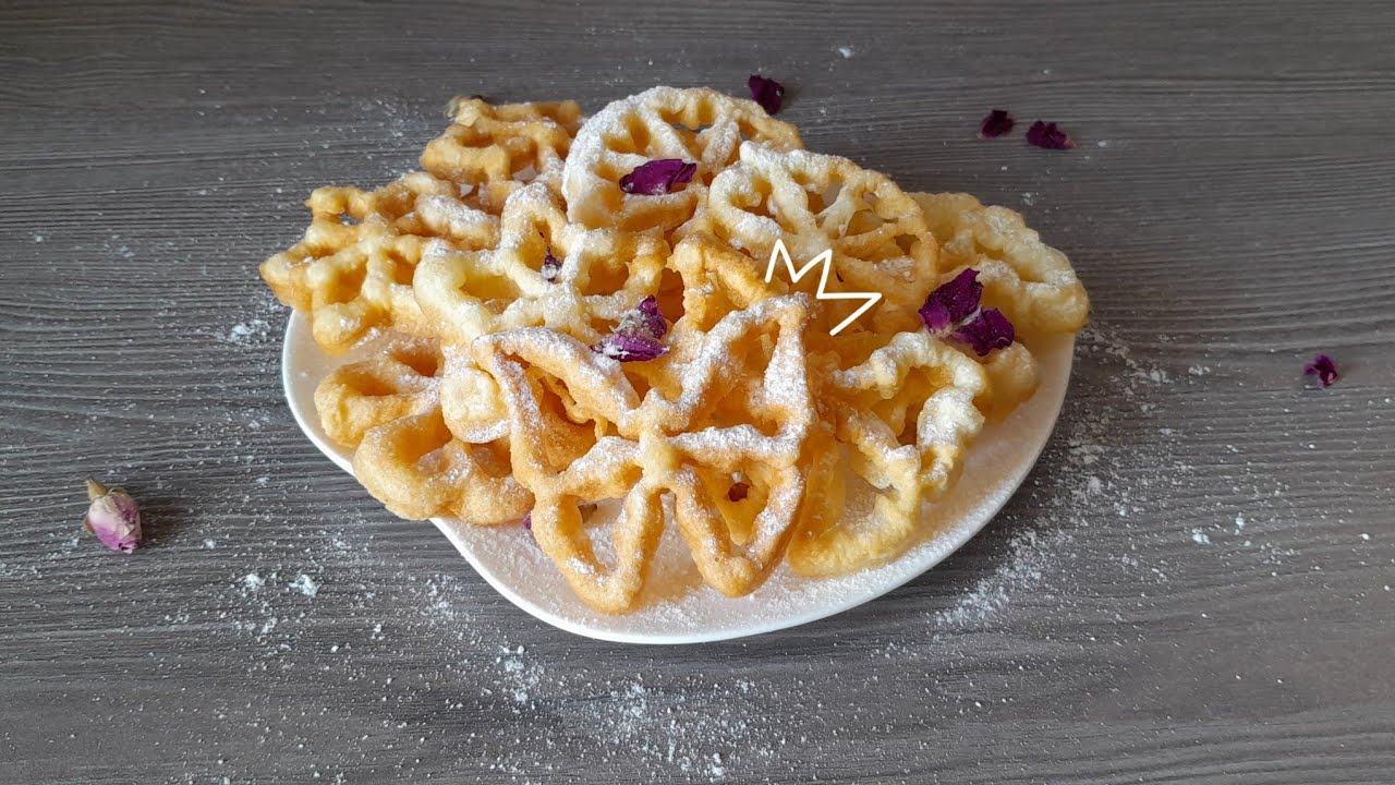 Persian Rosette recipe | nan panjereh recipe | persian sweets | persian rosettes recipe | crispy