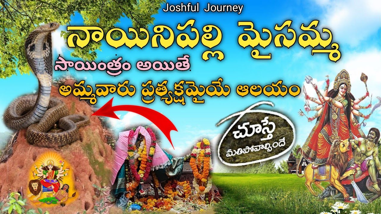 ఇలాంటి ఆలయాన్ని పస్ట్ టైం చూస్తున్న😲|Nainonipally maisamma temple|Nainapally History|Joshful Journey