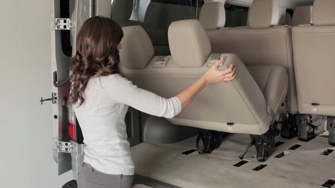 2020 Nissan NV Passenger Van - Removing and Installing the Rear Seats