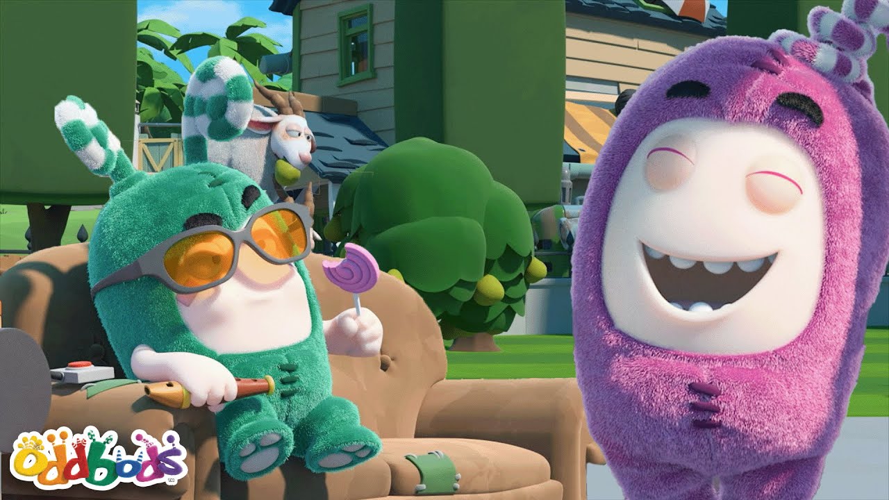 The Pied Piper of Oddsville | BEST OF NEWT 💗 | ODDBODS | Funny Cartoons for Kids