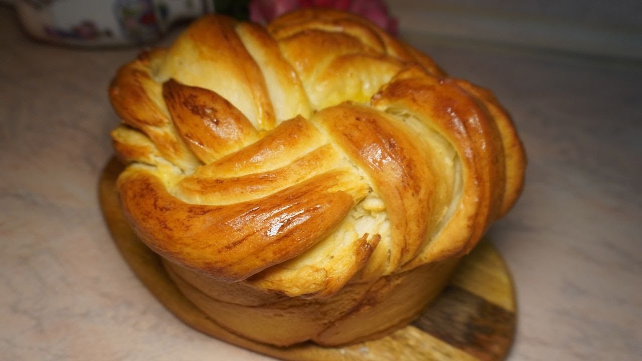 Пухкава Питка Крафин, красива и вкусна.