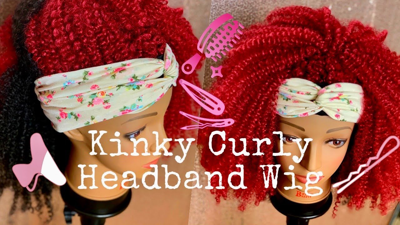 How To DIY Headband Wig: Brazilian Kinky Curly Headband Wig | Quick & Easy | MissUniqueBeautii