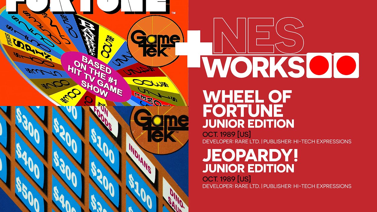 Junior league: Wheel of Fortune: Junior Edition & Jeopardy!: Junior Edition | NES Works 157