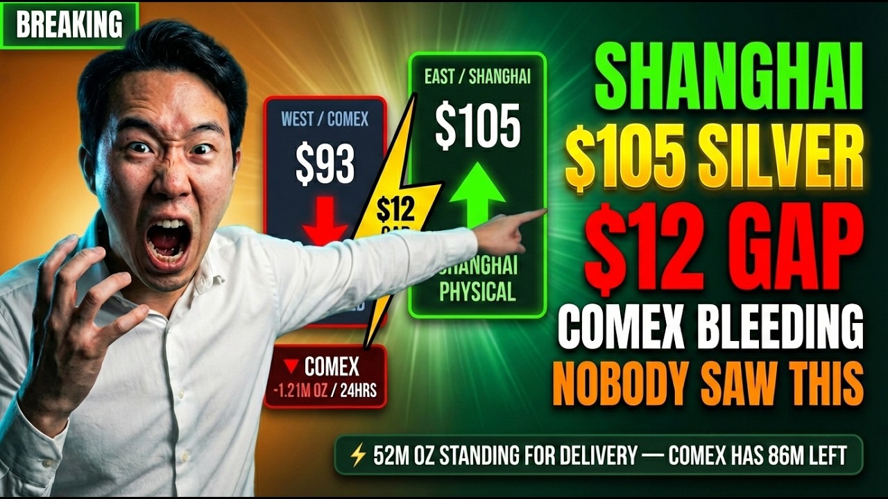 JUST IN: Shanghai Silver ERUPTS to $105 — $12 Gap Is BLEEDING COMEX Dry (Nobody Saw This Coming)