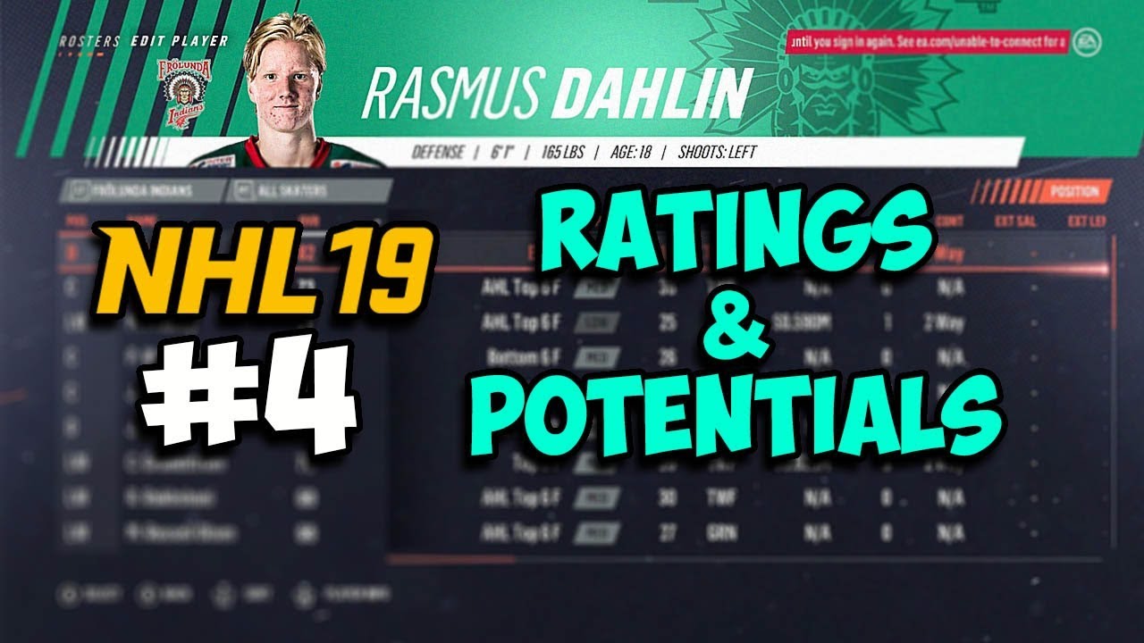 NHL 19: Other Leagues Ratings & Potentials