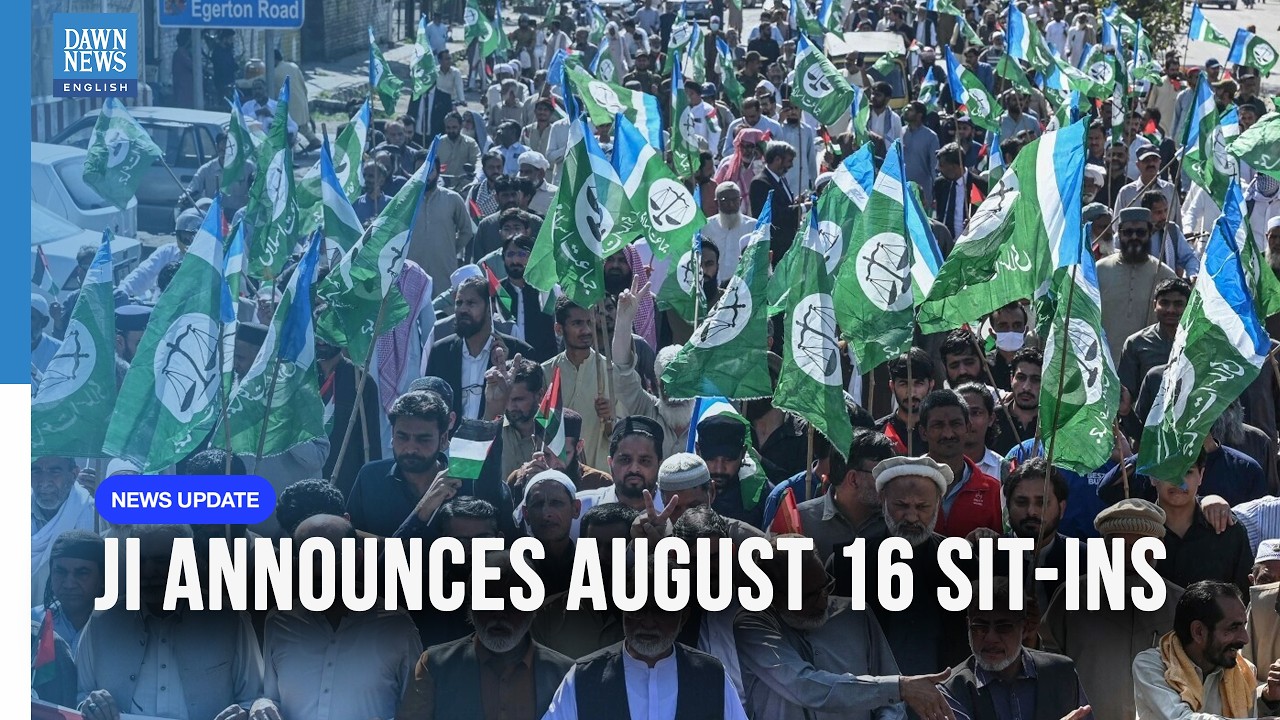 JI Announces Nationwide Sit-Ins on August 16 Over Petroleum Levy & Inflation | Dawn News English