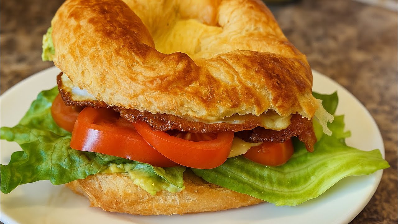 AVOCADO EGG CROISSANT BREAKFAST