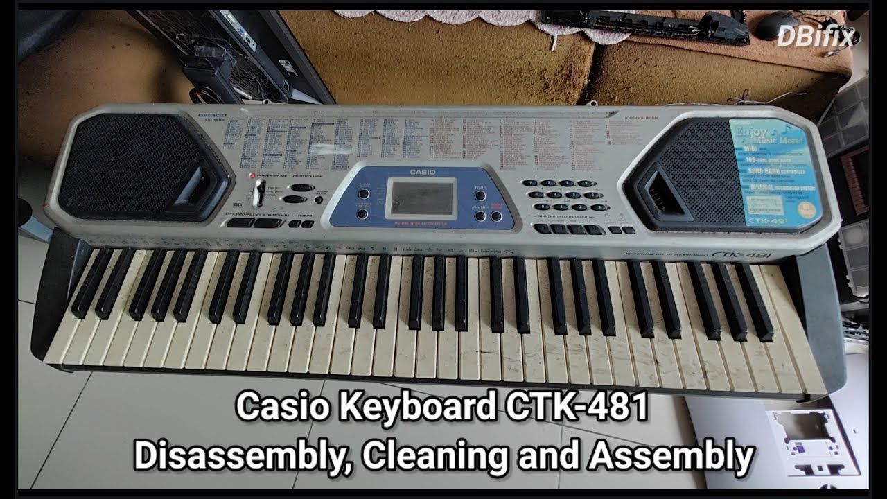 Casio Electronic Keyboard CTK-481 Disassembly Cleaning and Assembly