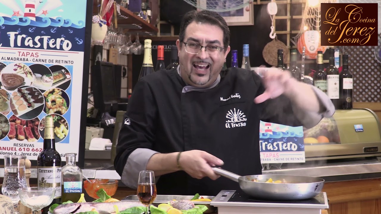 Pargo rosado con falsa roteña y amontillado El Trastero