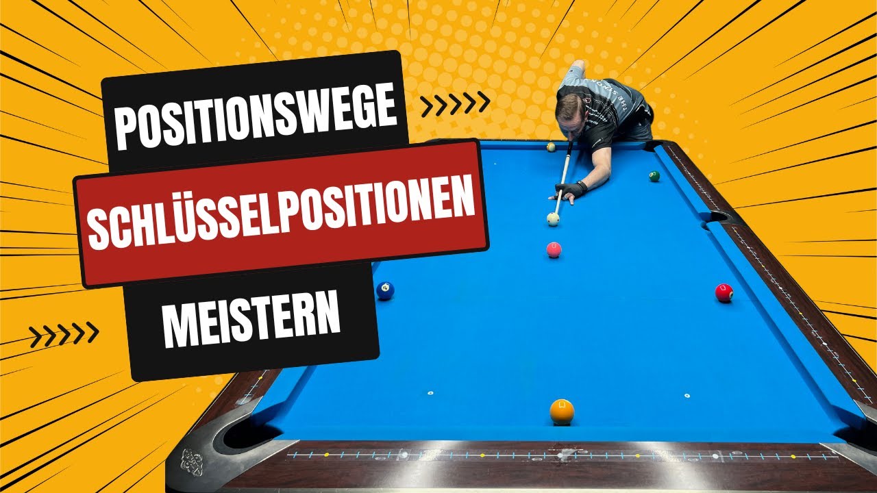 Billardtraining | Positionswege - Schlüsselsituationen meistern