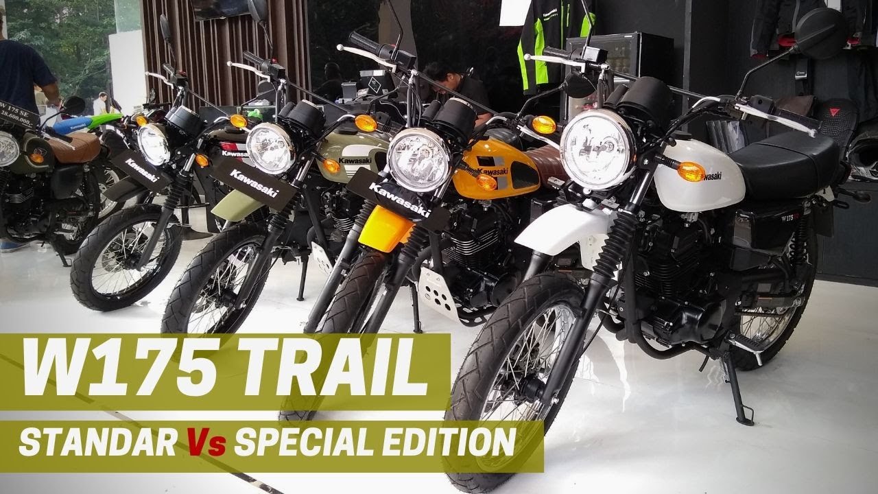 Review Kawasaki W175 TR Trail 2019, Beda Special Edition dan Standar