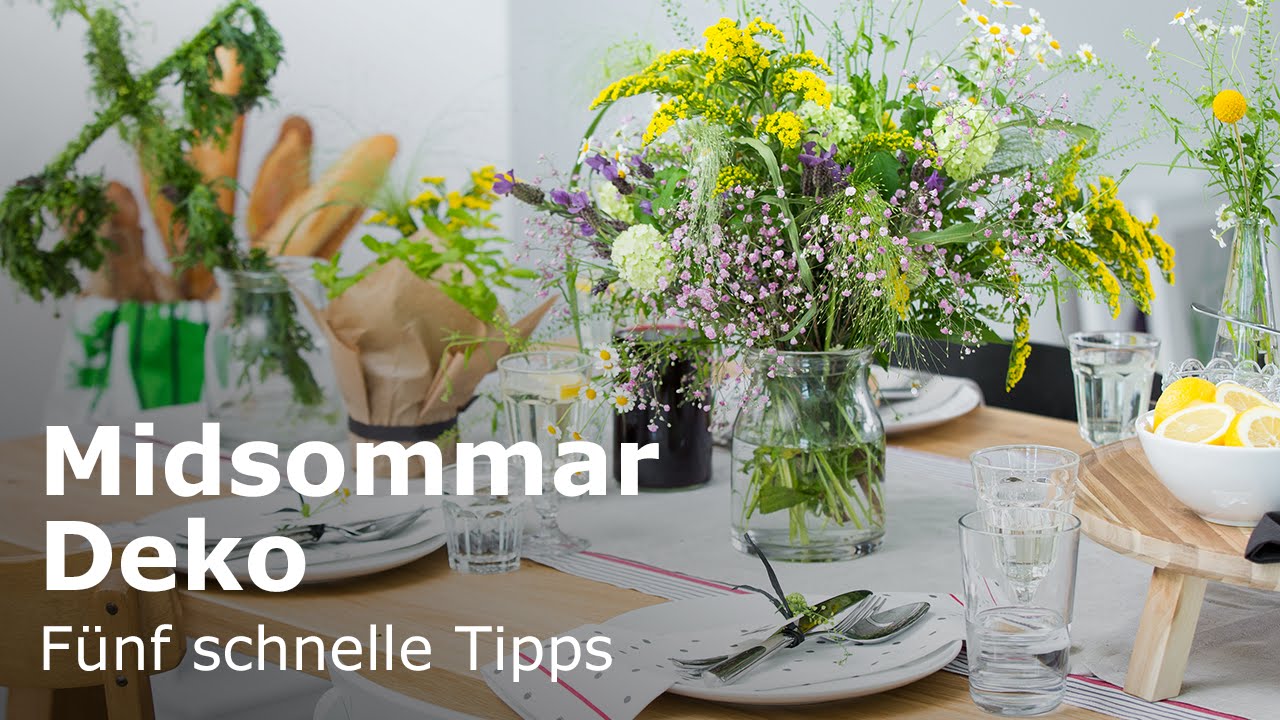 IKEA Midsommar: Schwedische Tischdekoration