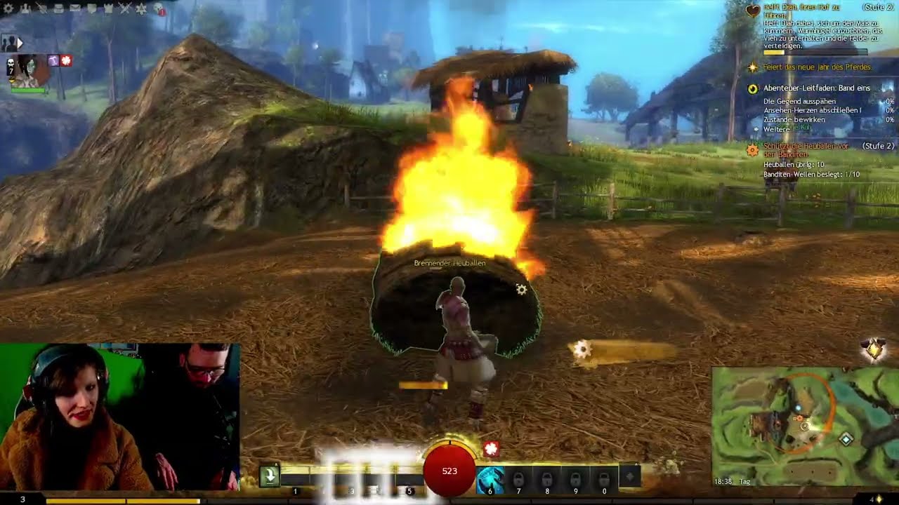 Let's Play Together Guild Wars 2 [German/4K] Part 2: Banditen im Königintal