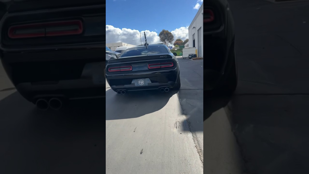 This Challenger Hellcat is equipped with our #MagnaFlow xMOD Series Cat-Back Exhaust (Part #19536)