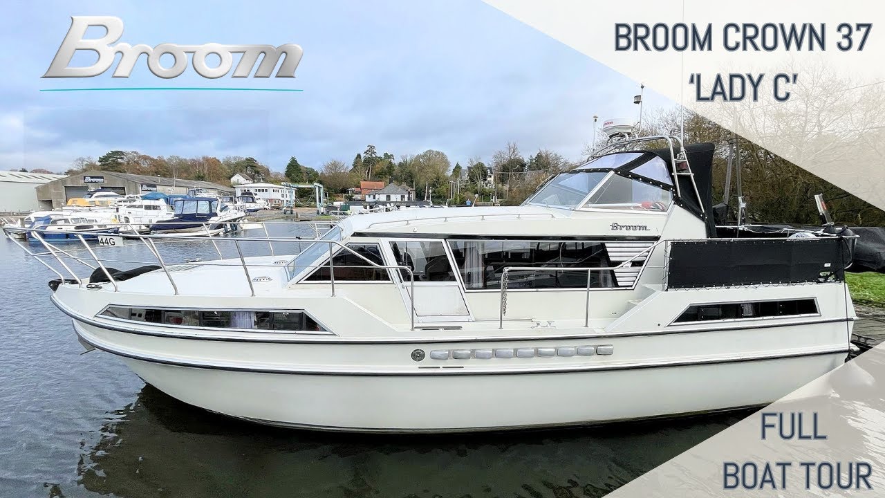 Broom Crown 37 | Full Boat Tour | For Sale with Broom Boat Sales