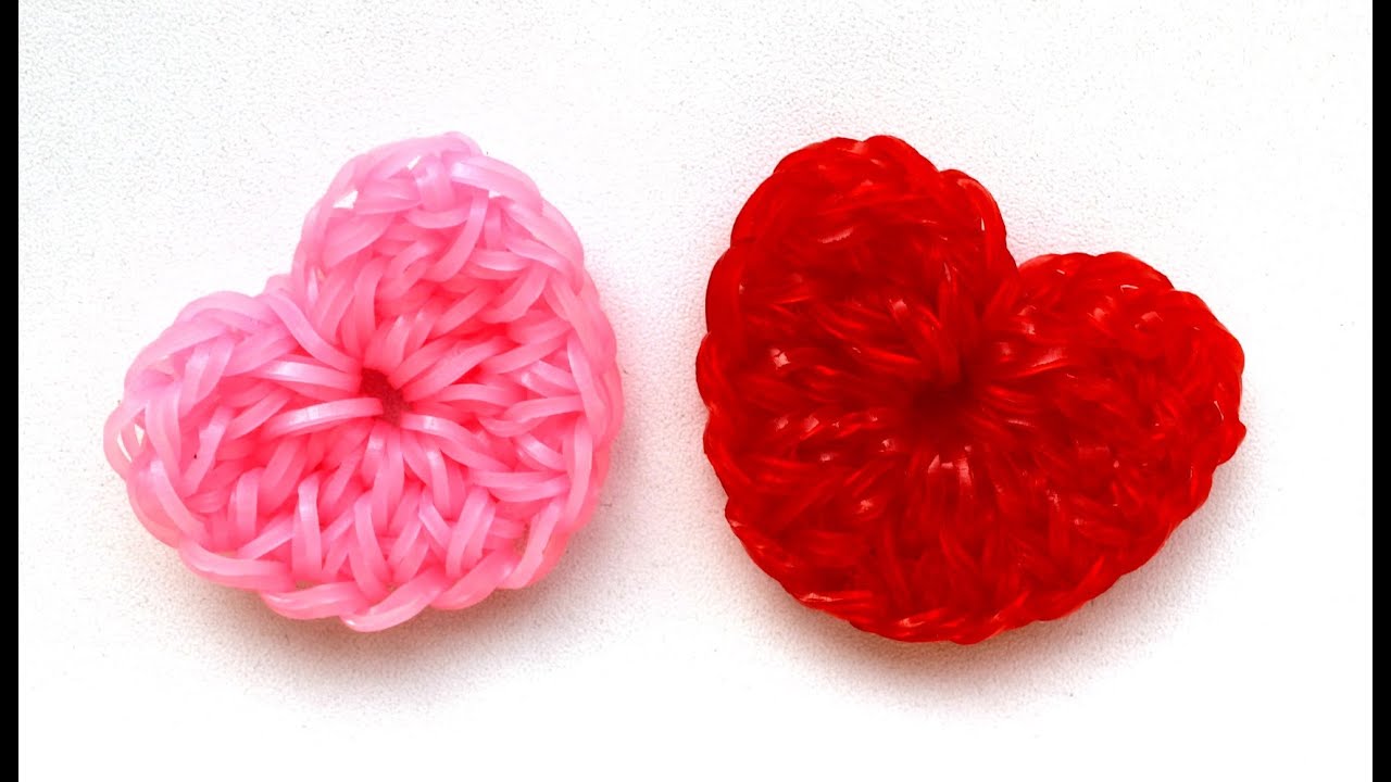 Сердце из резинок RAINBOW LOOM. Плетем сердце ко ДНЮ СВЯТОГО ВАЛЕНТИНА