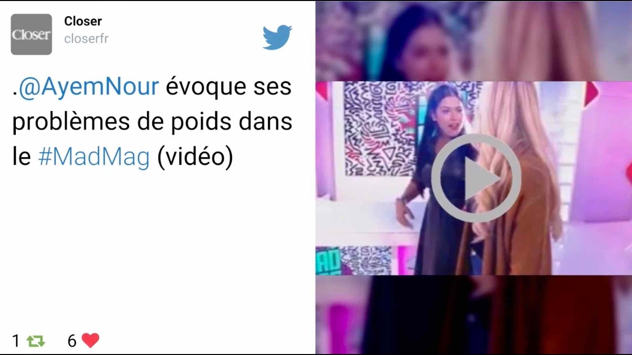 #MadMag : Ayem Nour r&eacute;v&egrave;le ses probl&egrave;mes de poids ! - ZAPPING TWEETS TV DU 20/10/2016