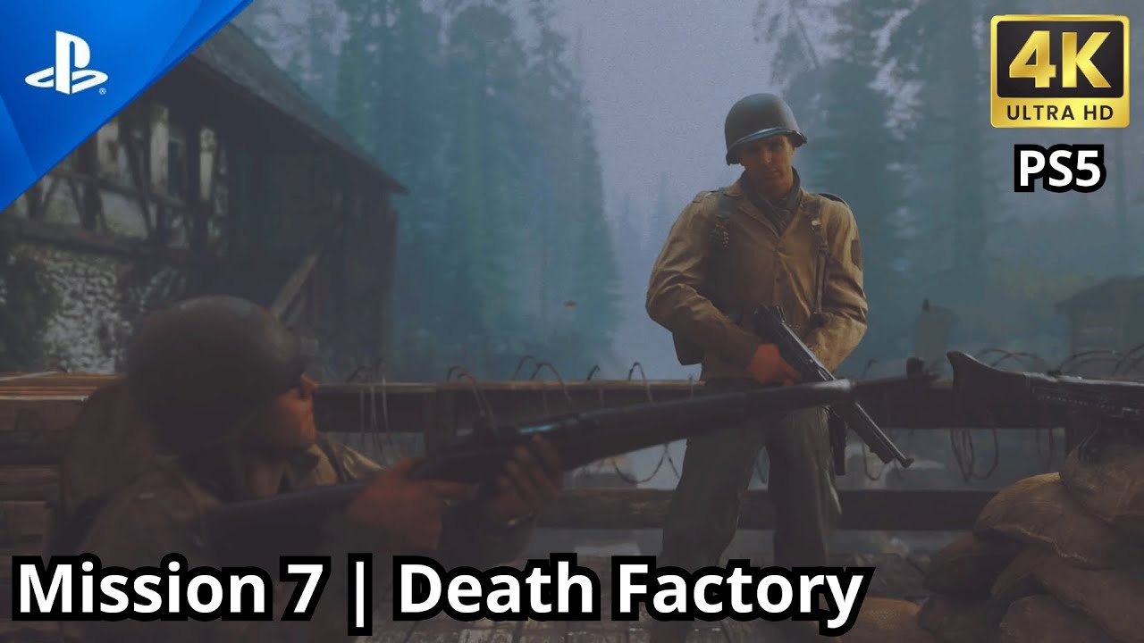 Call of Duty WWII Campaign: Death Factory | Gameplay PS5 4K (No Commentary)