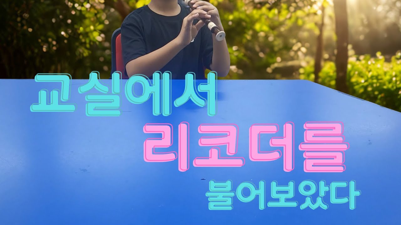 교실에서 리코더를 불어보았다 : 초등학교 리코더, 베토벤 바이러스