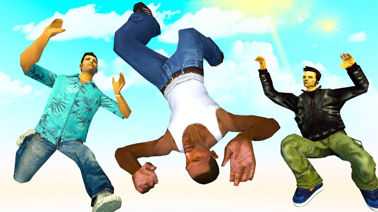 GTA Trilogy Ragdoll Falls - [GMOD] - Episode 87