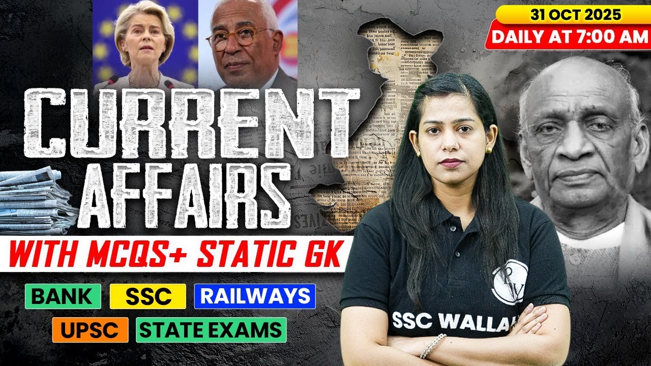 Current Affairs Today | 31 October Current Affairs 2025 | Daily Current Affairs | By Krati Mam