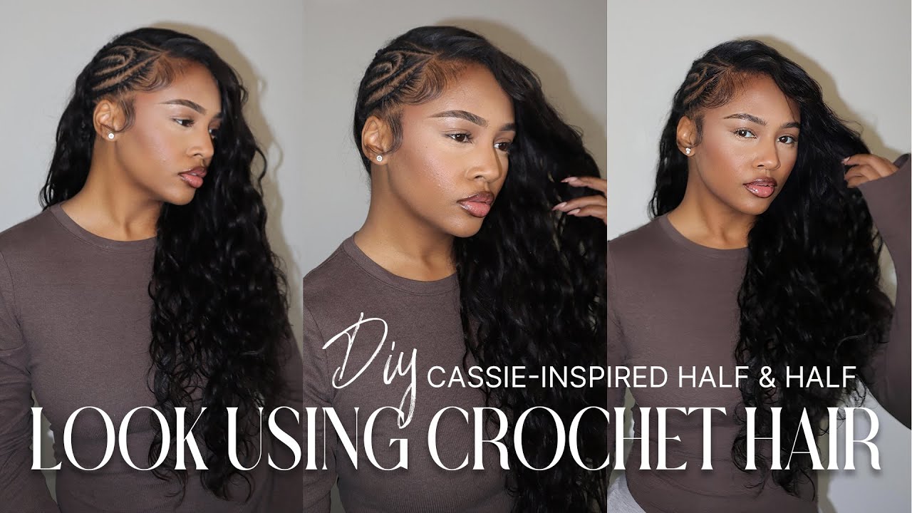 DIY Cassie-Inspired Half & Half Look Using Crochet HairTutorial Ft.EayonHair