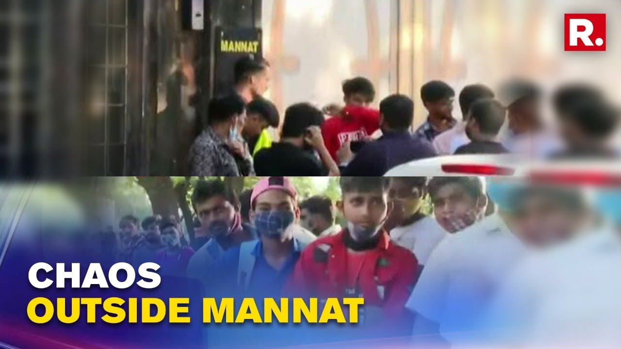 WATCH: Crowd Gathers Outside Shah Rukh's Mannat Residence As Son Aryan Khan Gets Arrested By NCB