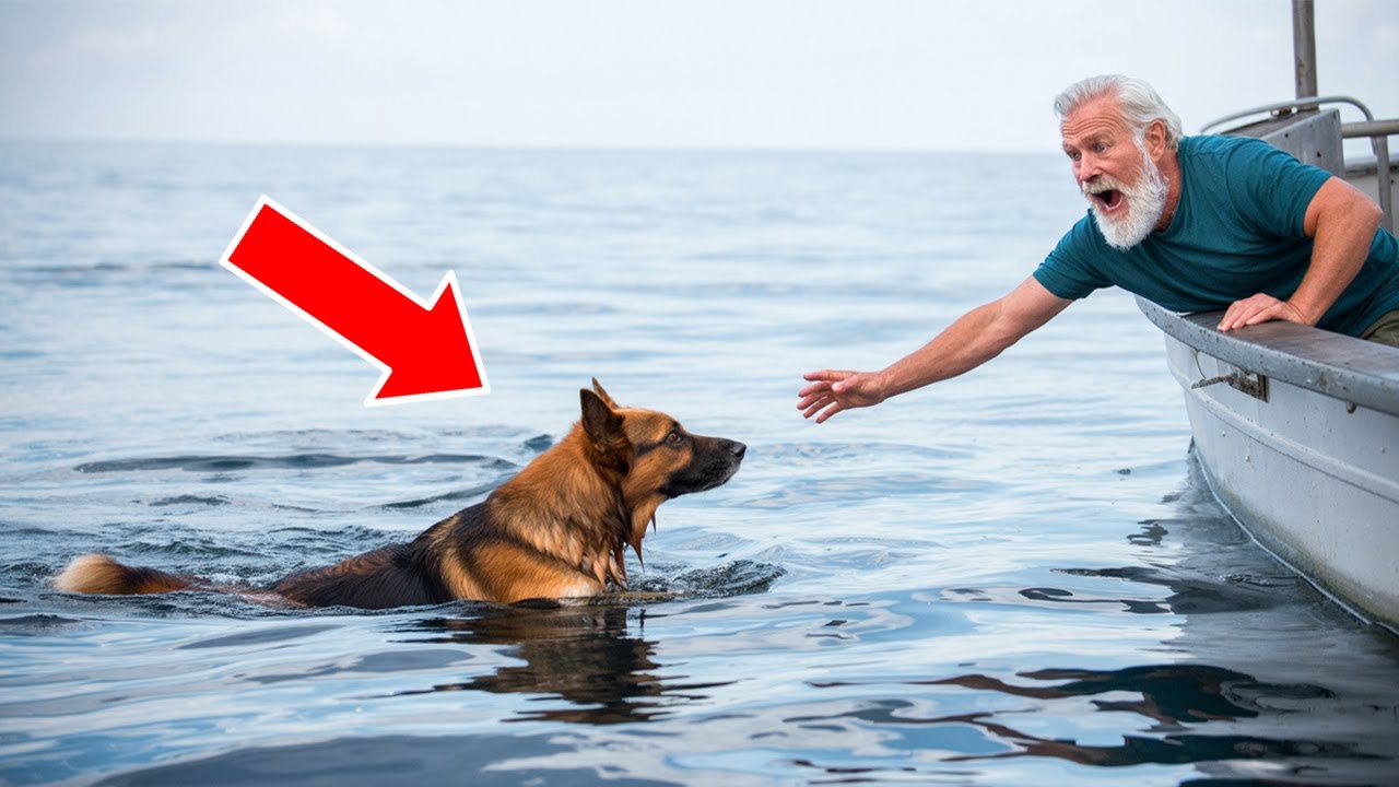 Un cane chiede aiuto in mezzo all&rsquo;oceano &ndash; Quando il pescatore scopre perch&eacute;, urla forte!
