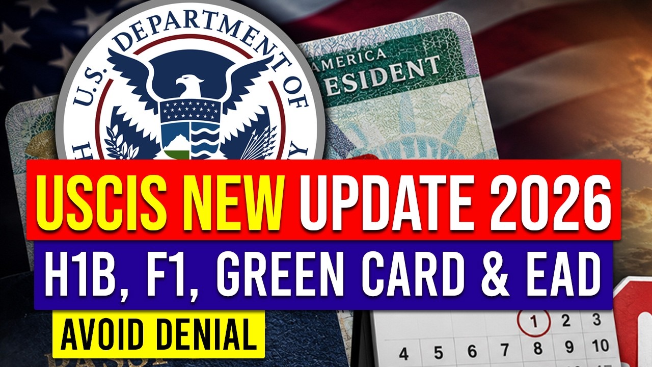 USCIS Online Filing Update 2026: H1B, F1, Green Card, EAD & Citizenship Applicants | US Immigration