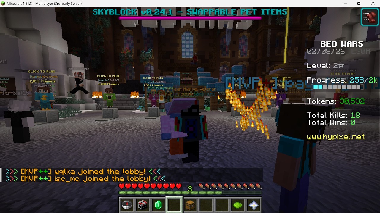 Minecraft Hypixel Bedwars