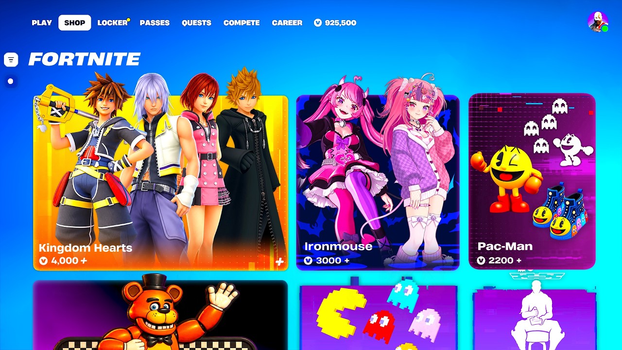 Fortnite UPDATE OFFICIAL REVEALS! (Pac-Man, Kingdom Hearts, FNAF, Ironmouse)