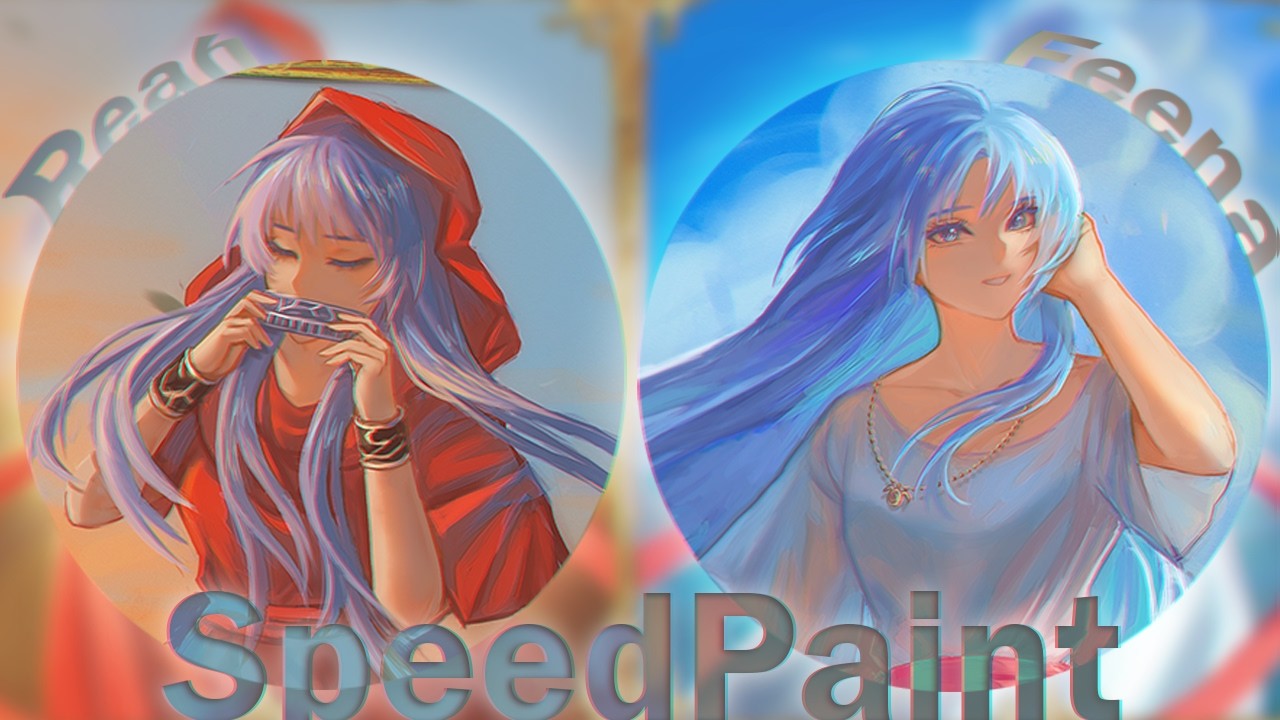Reah & Feena (Ys I&II) ❤ SpeedPaint