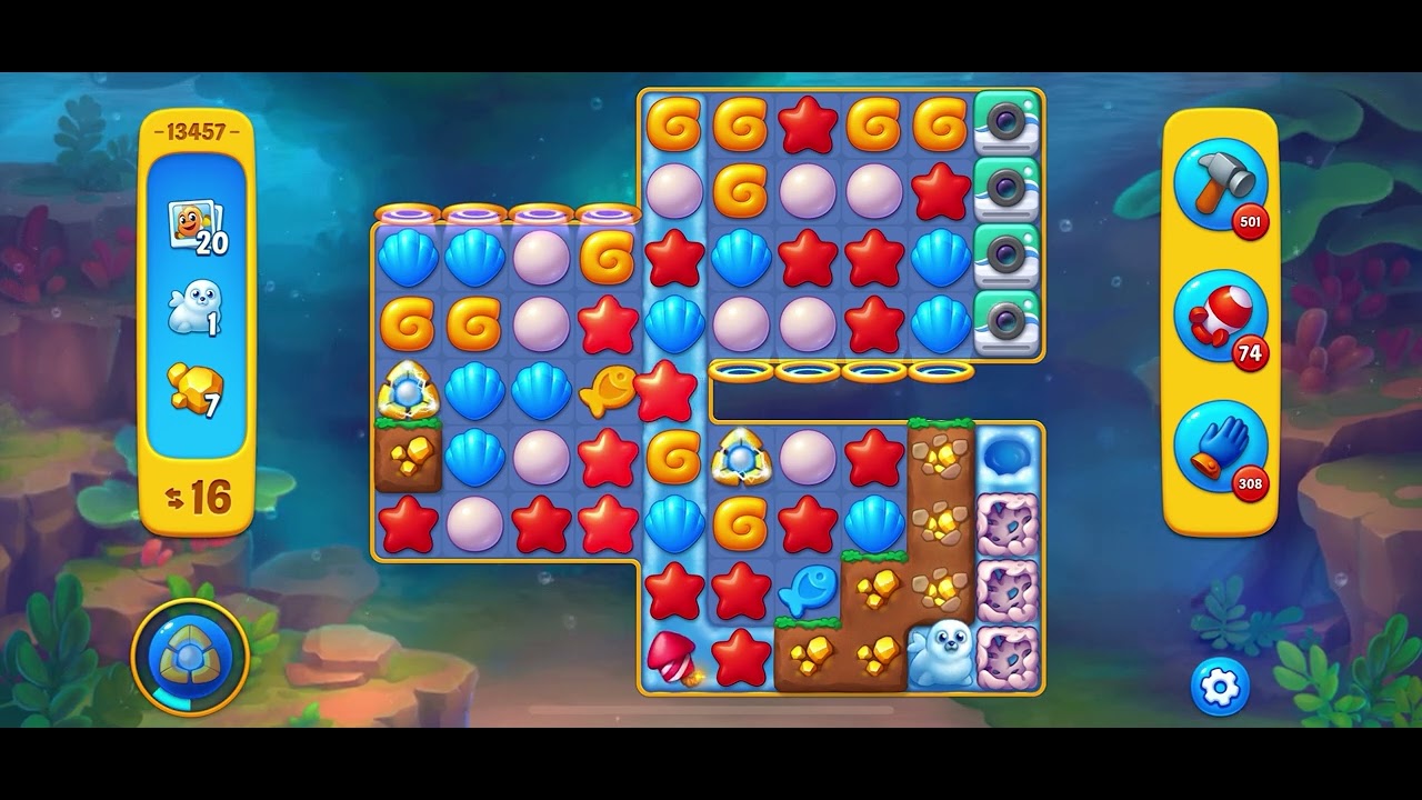 Fishdom level 13457 no boosters フィッシュダム ノーマル
