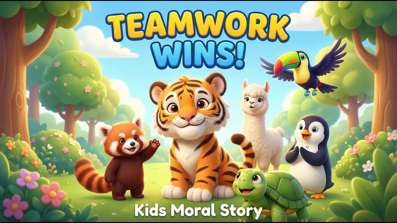 This Tiger Tried Everything Alone… Until This Happened 🐯 | Kids Moral Story