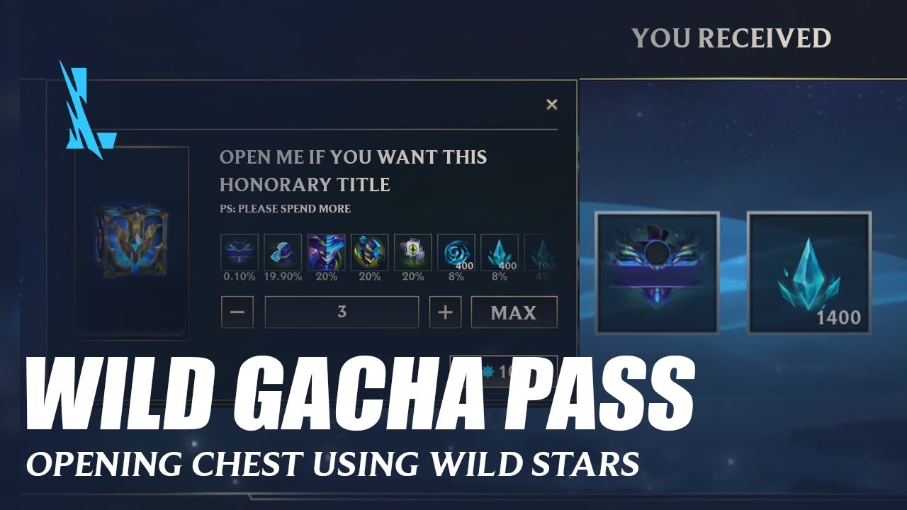 Wild Gacha Pass - Wild Rift