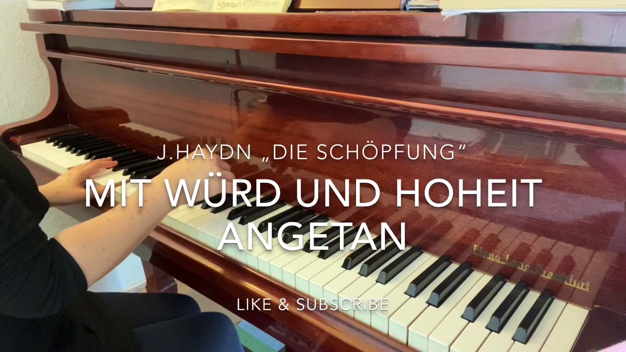 J.Haydn Die Schöpfung „Mit Würd und Hoheit angetan“ Piano accompaniment