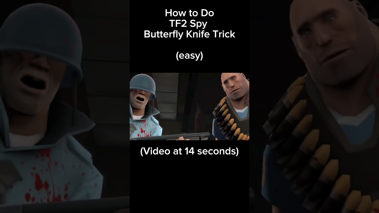 How to do TF2 SPY (butterfly knife) trick! #balisongtricks #butterflyknife #tf2 #spy #tutorial #easy
