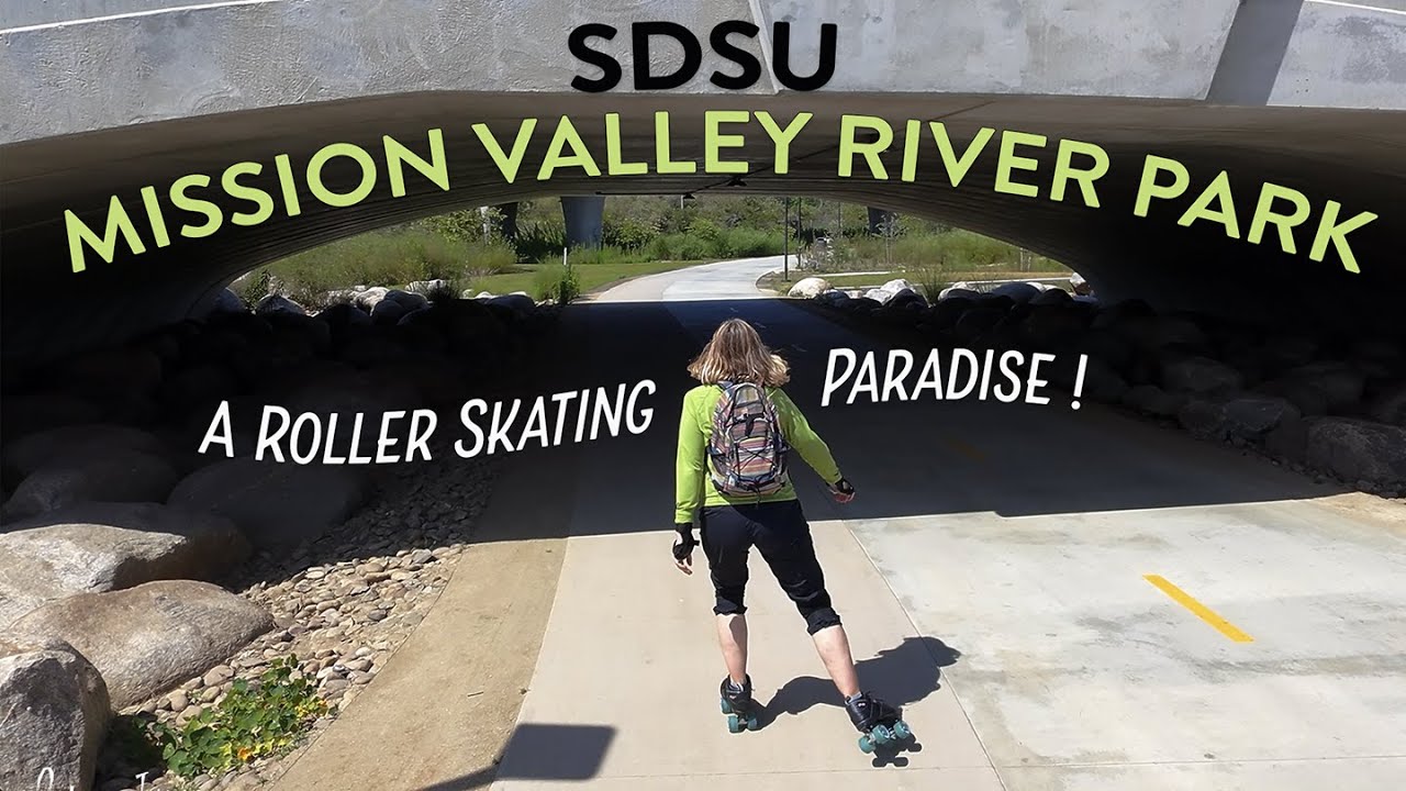 Rollerskating at SDSU Mission Valley River Park