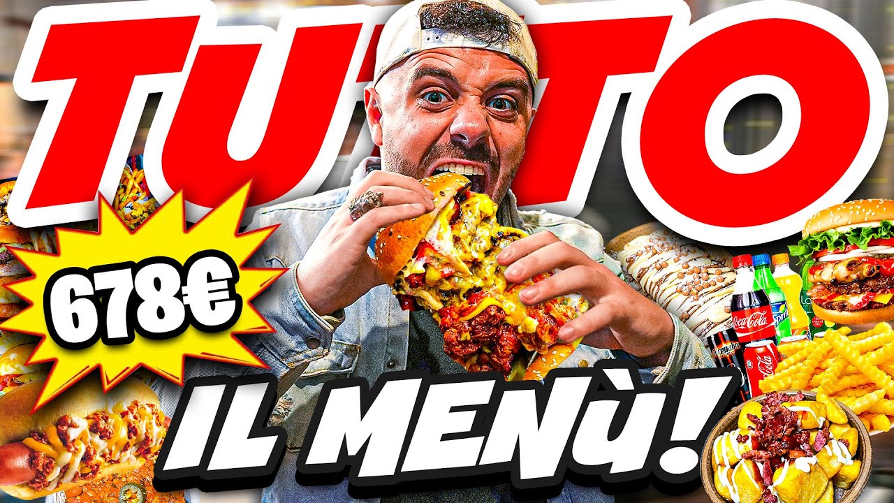 🐷 MANGIO TUTTO IL MENÙ DI UN RISTORANTE!!!