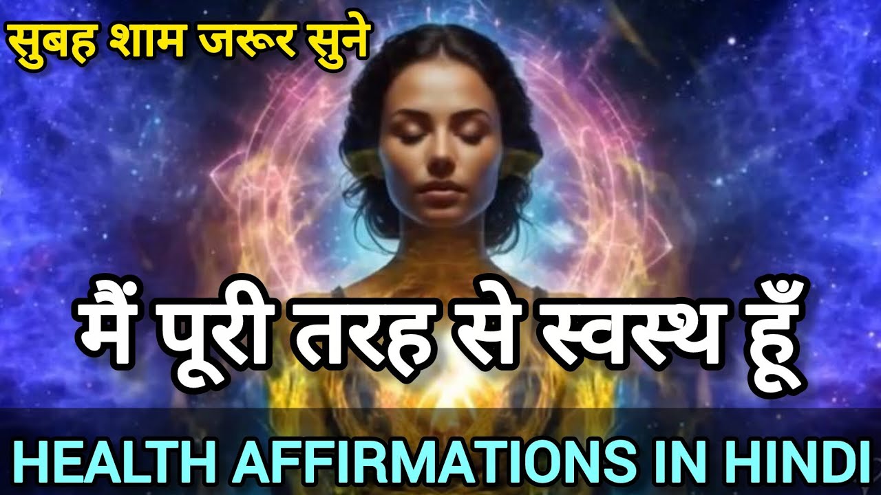 मैं पूरी तरह से स्वस्थ हूँ || मैं अत्यंत भाग्यशाली हूं || HEALTH AFFIRMATIONS IN HINDI 