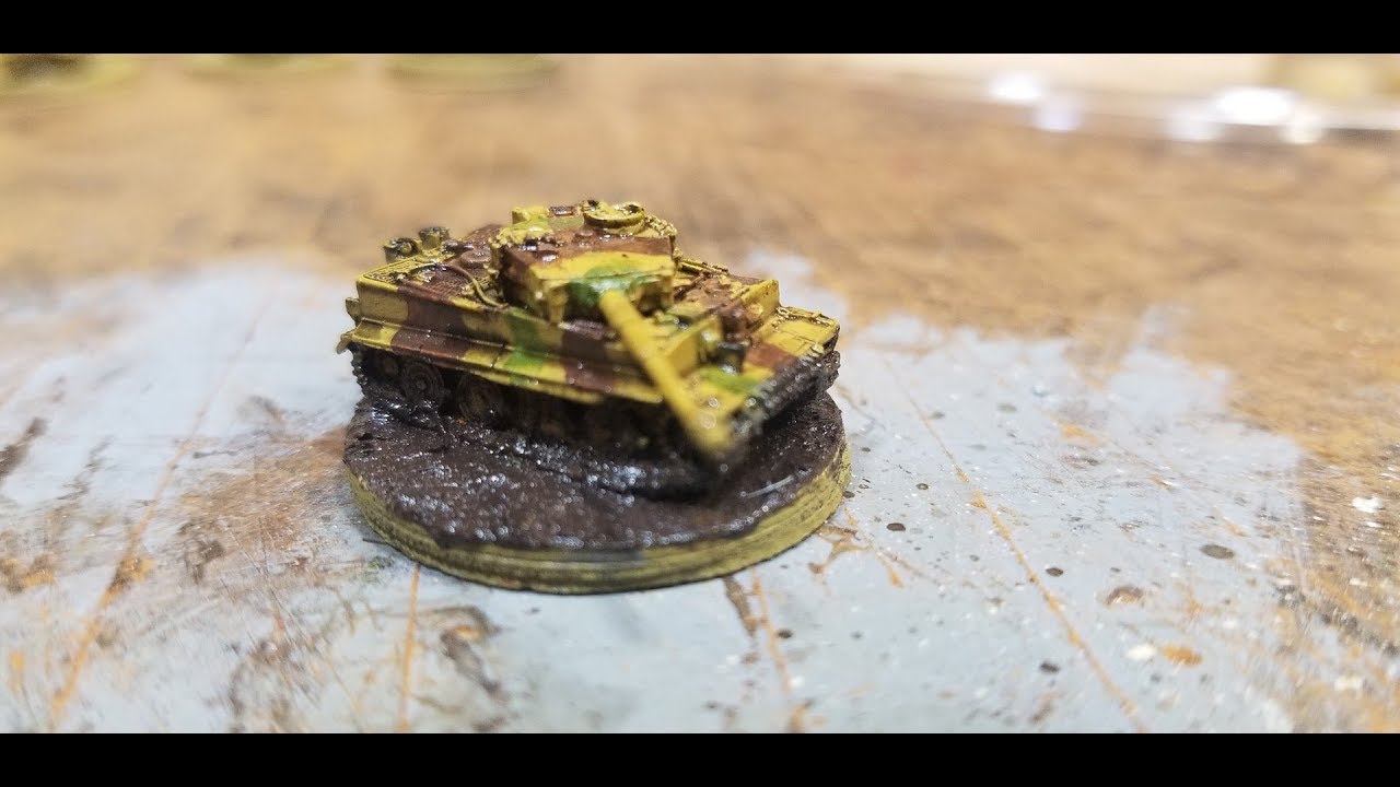 Weathering and Basing for 6mm WWII Vehicles: Tiger